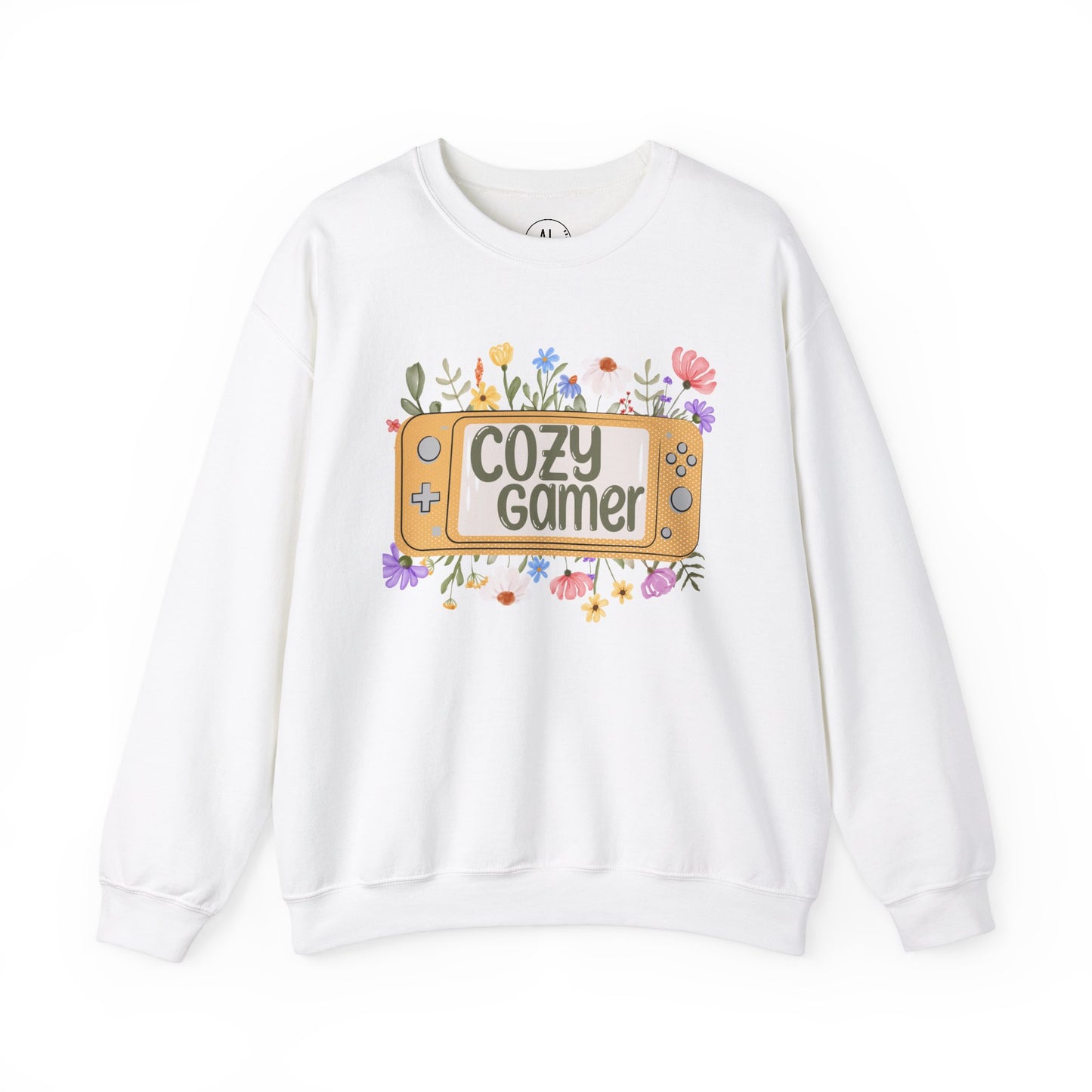 Cozy Gamer Floral Sweatshirt