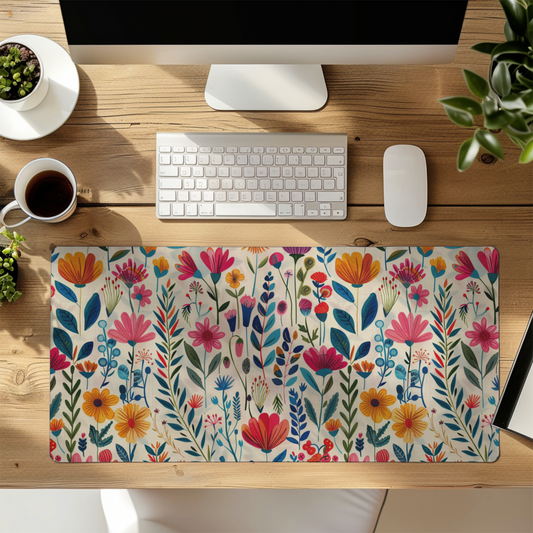 Hand drawn Floral Gaming mouse pad