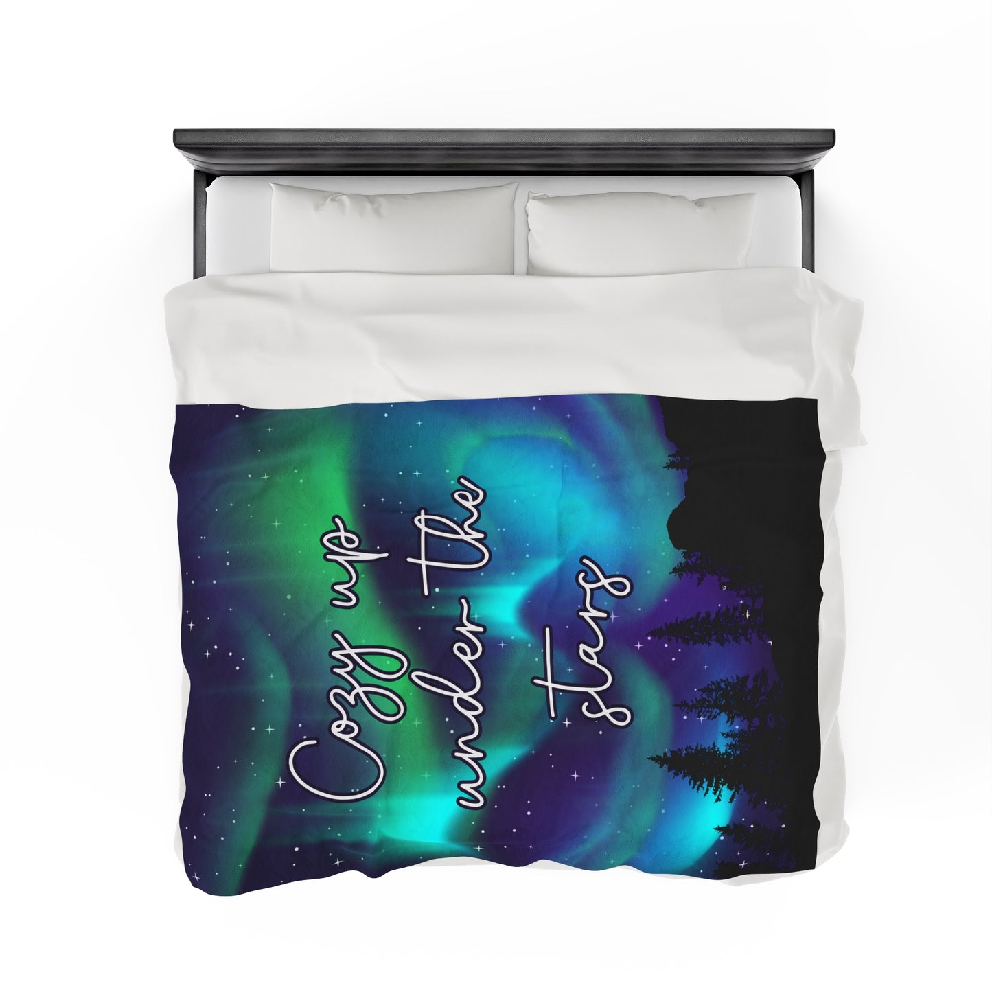 Cozy Up Under The Stars - Velveteen Plush Blanket