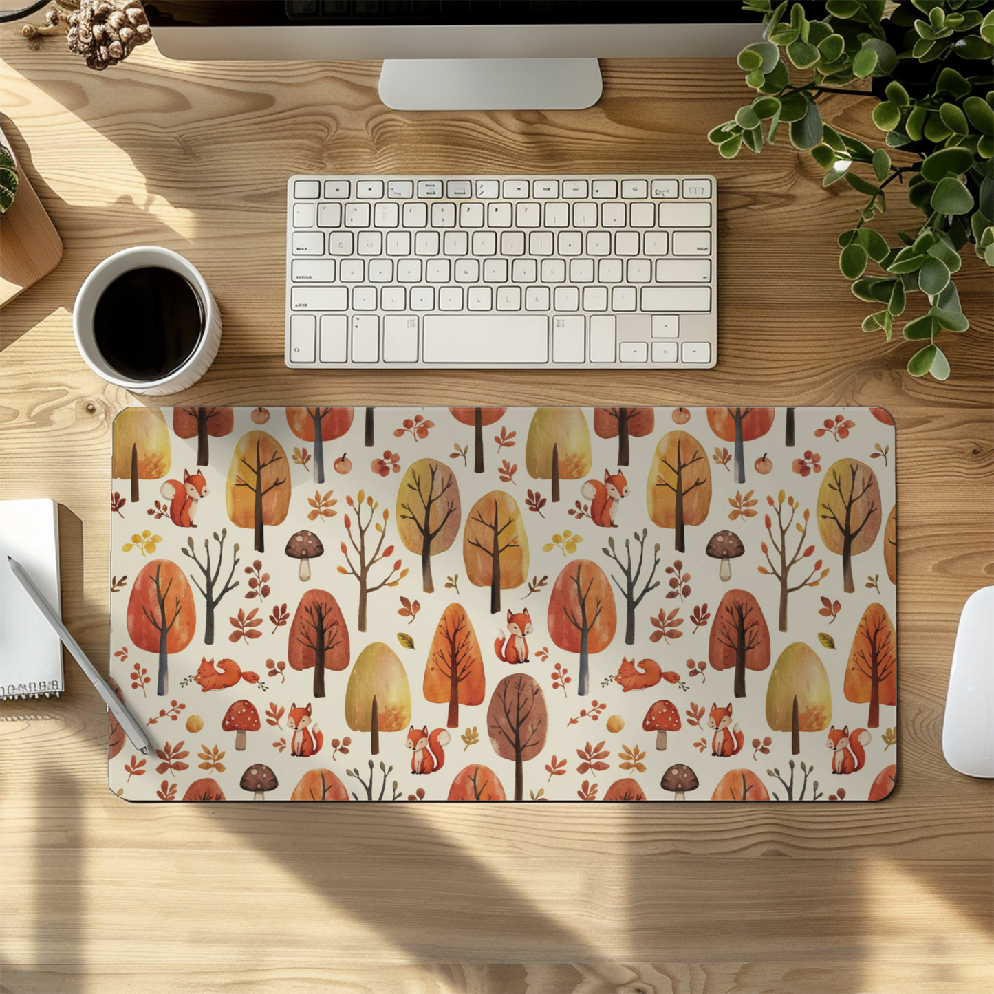 Fall Fox Gaming mouse pad