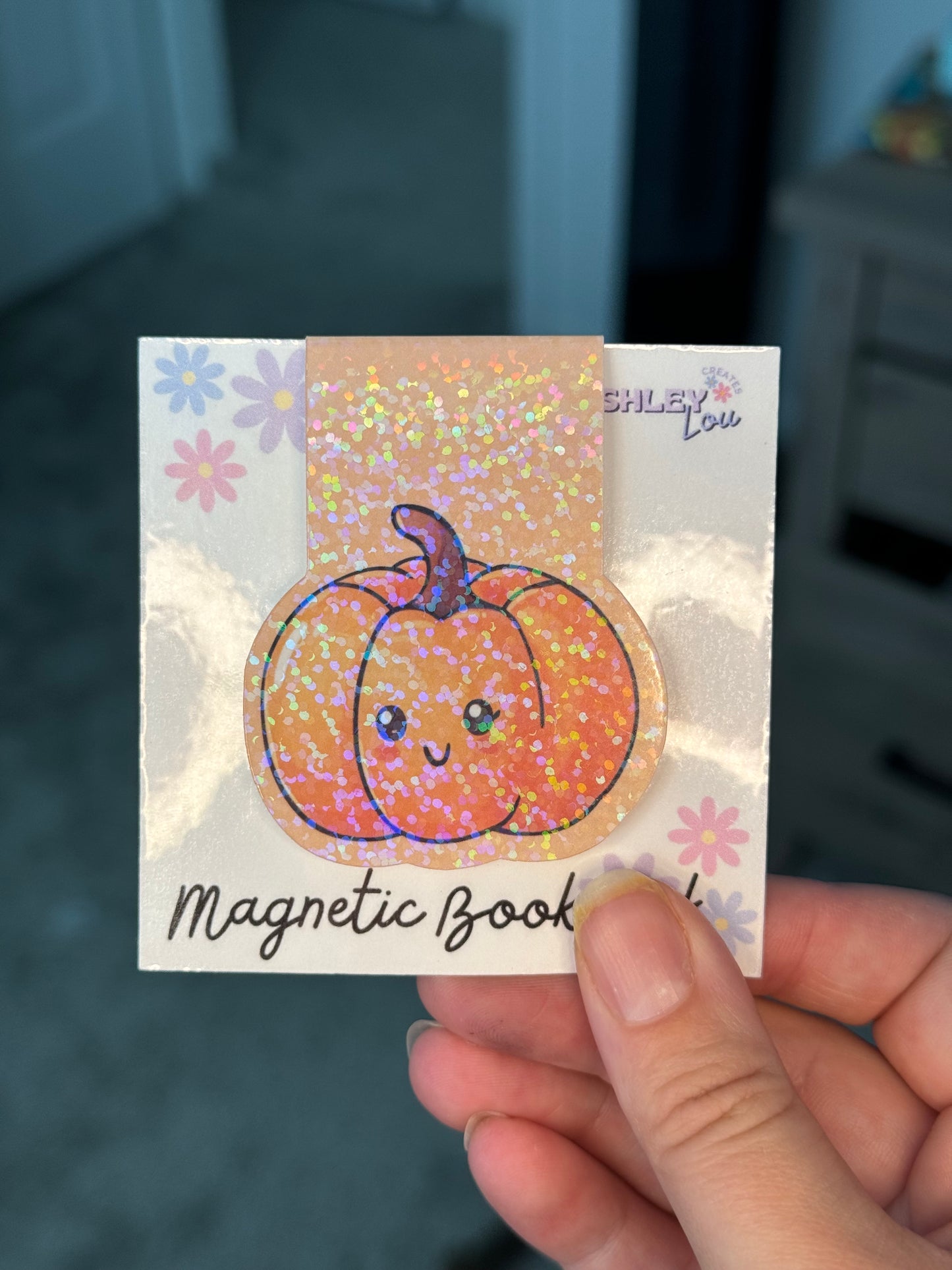 Cute Pumpkin Magnetic Bookmark