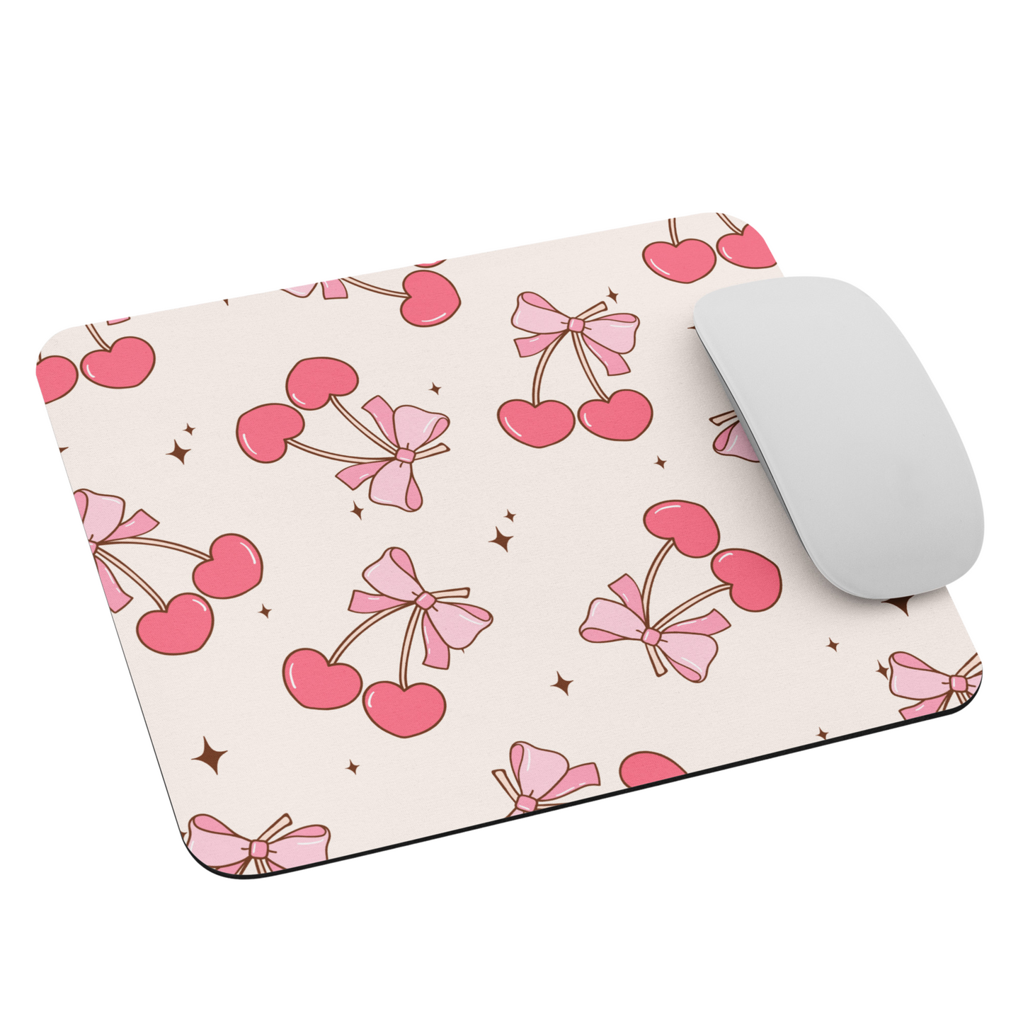 Cherries and Bows Gaming mouse pad