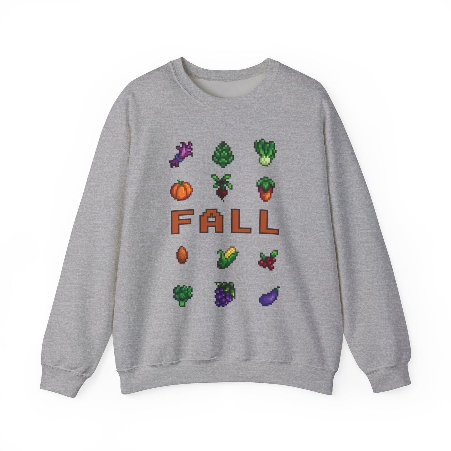 Fall Stardew Valley Crops Cozy Gamer Sweatshirt