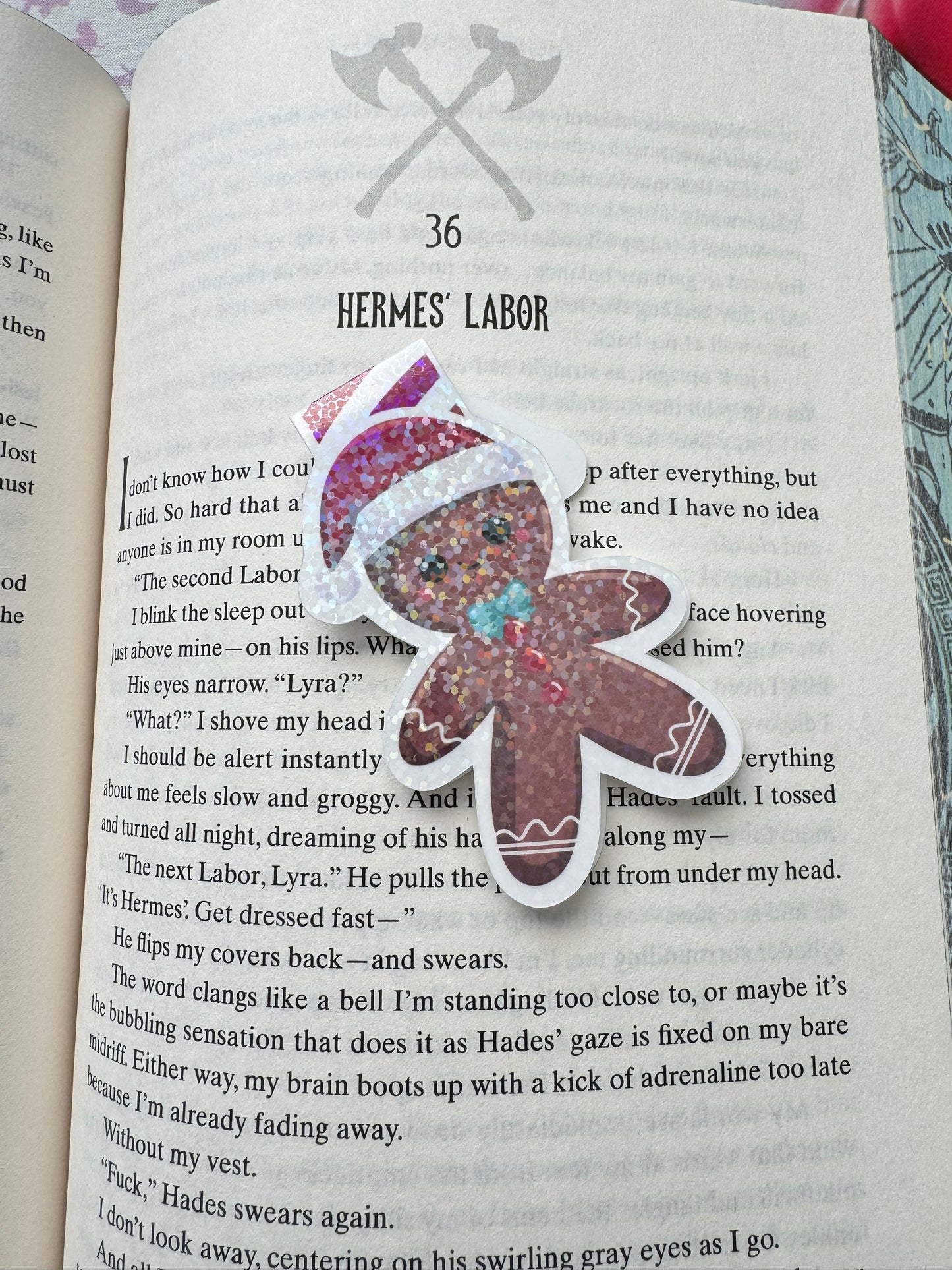 Gingerbread Man Magnetic Bookmark