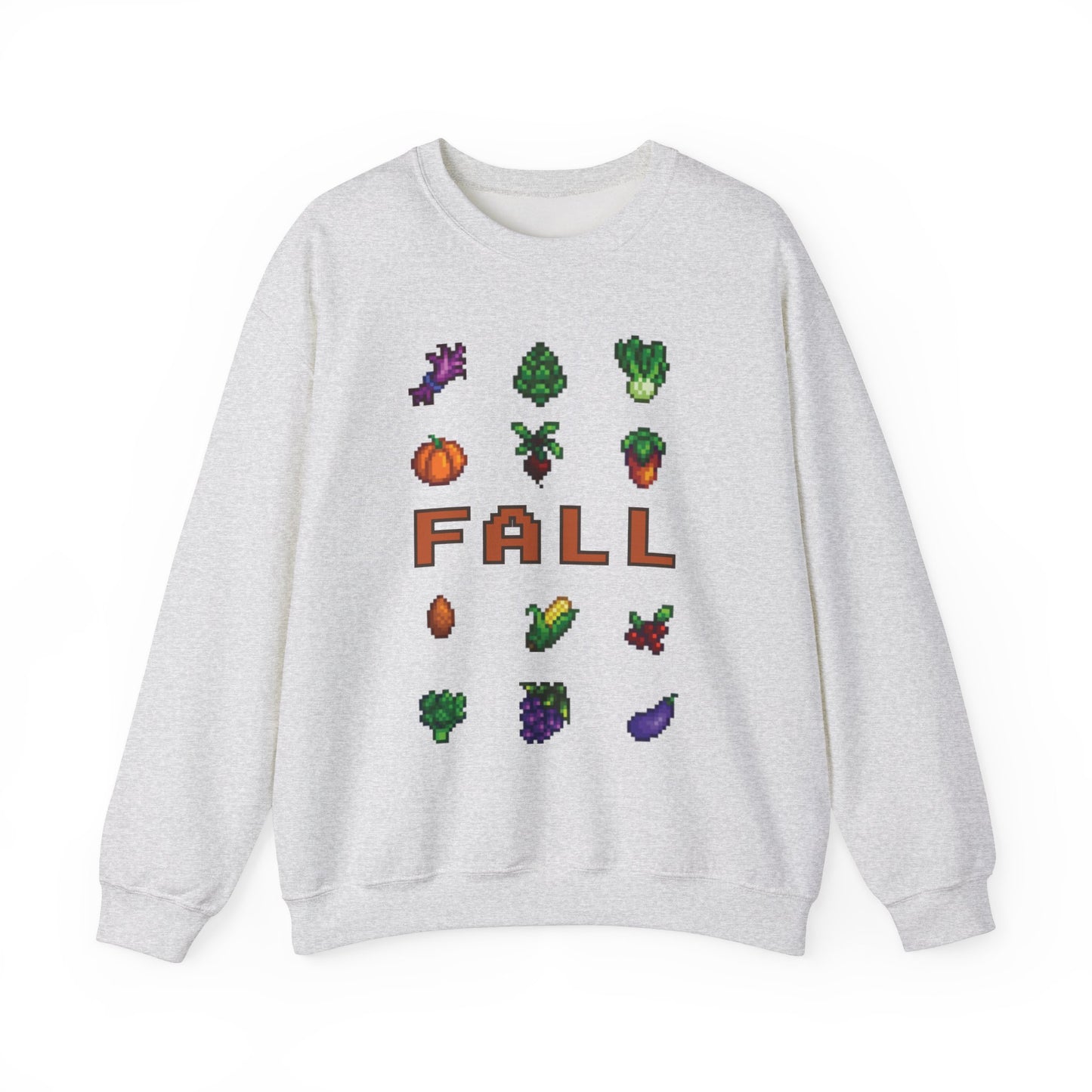 Fall Stardew Valley Crops Cozy Gamer Sweatshirt