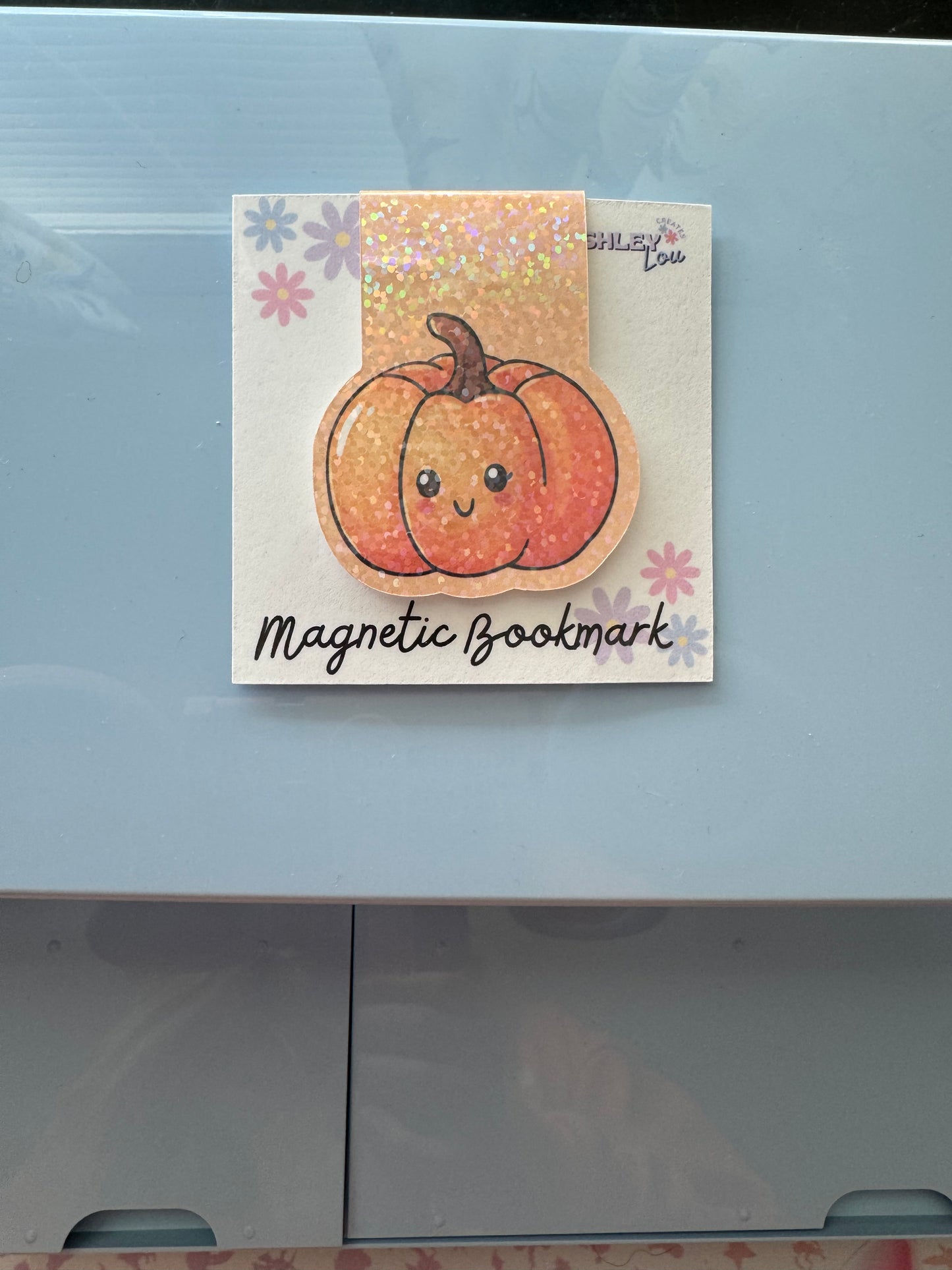 Cute Pumpkin Magnetic Bookmark