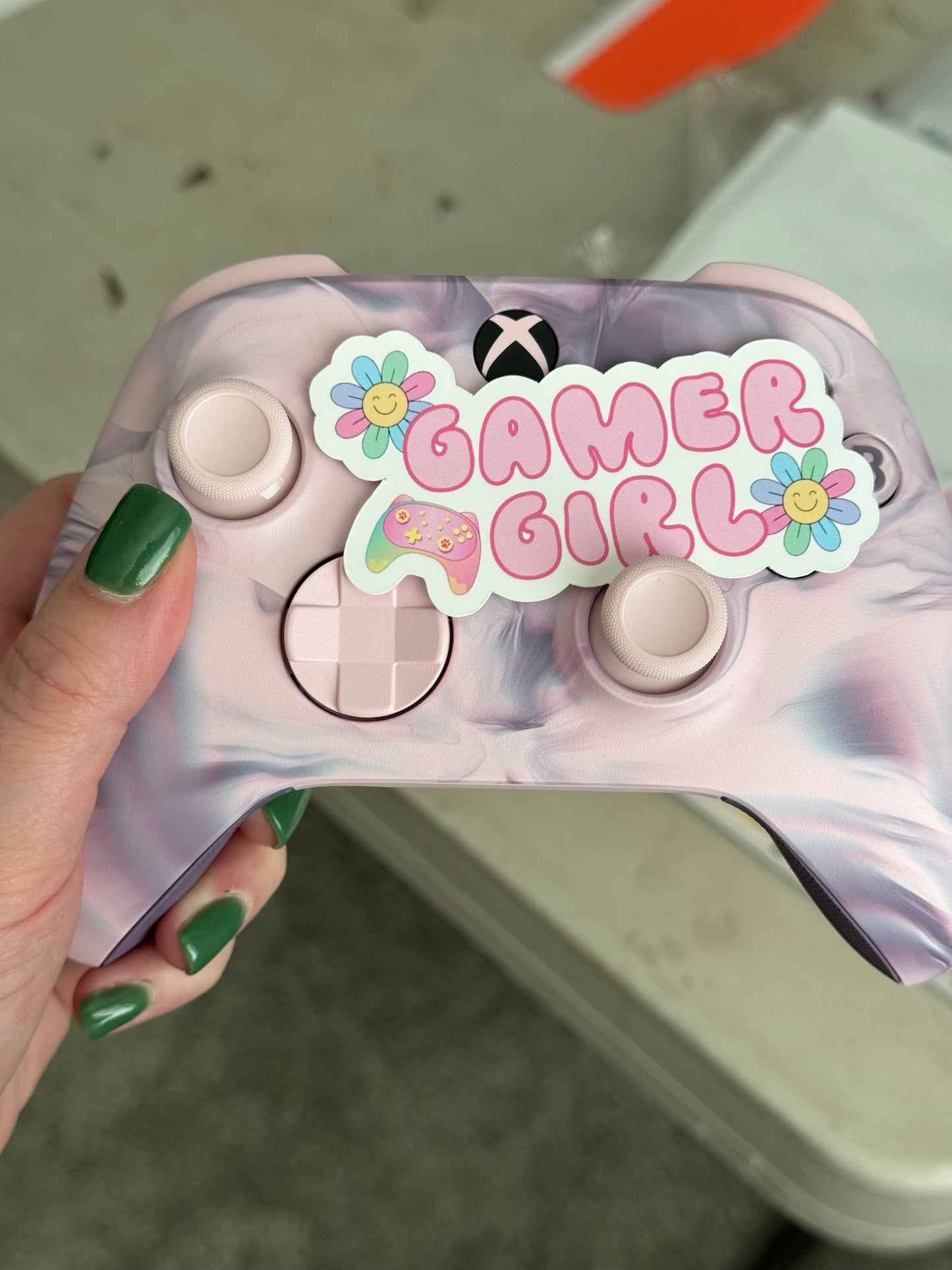 Gamer Girl Retro Sticker