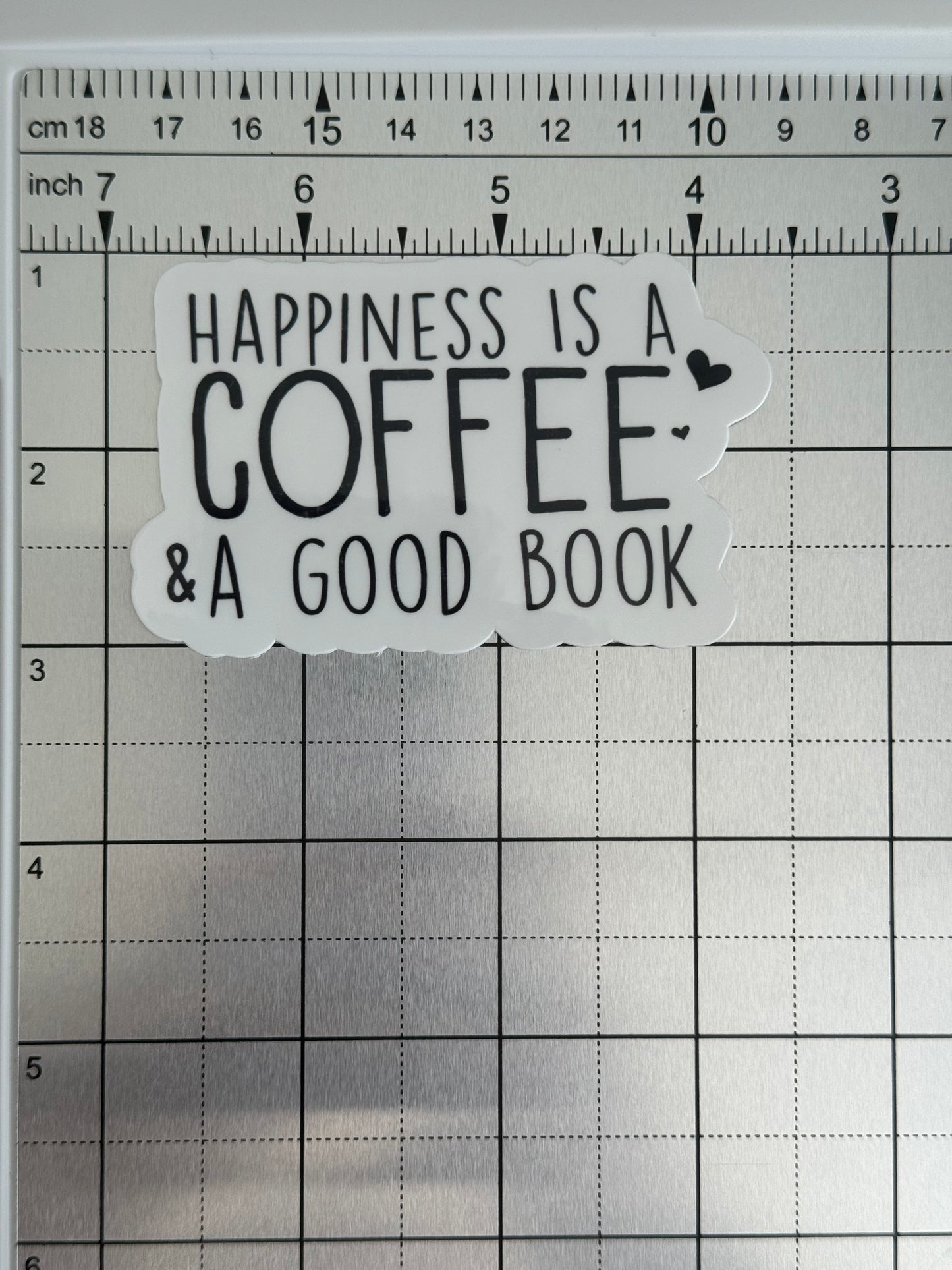 Happiness is Coffee & A Good Book Sticker