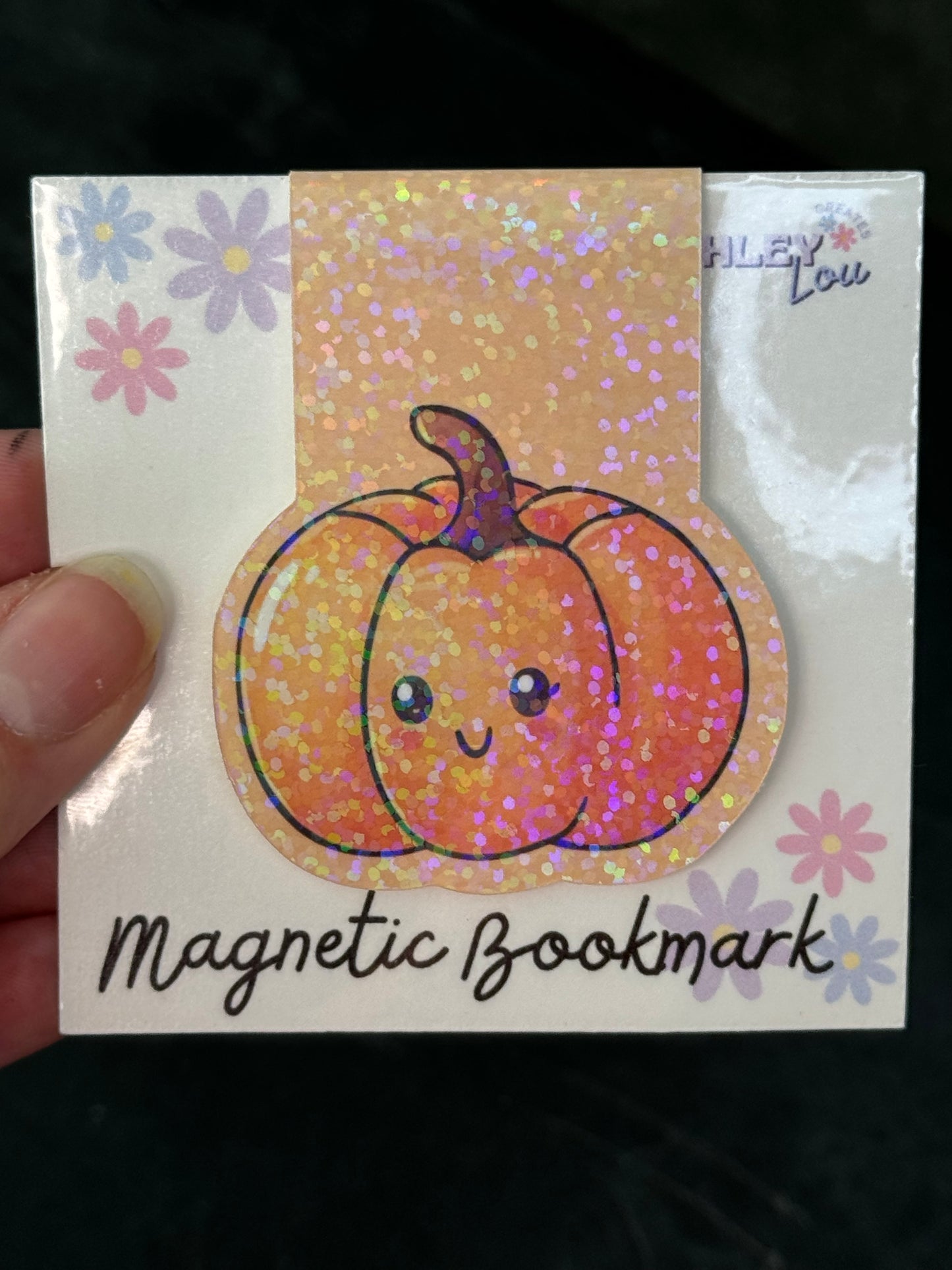 Cute Pumpkin Magnetic Bookmark