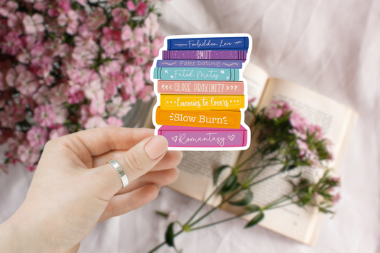 Romance Book Tropes Sticker