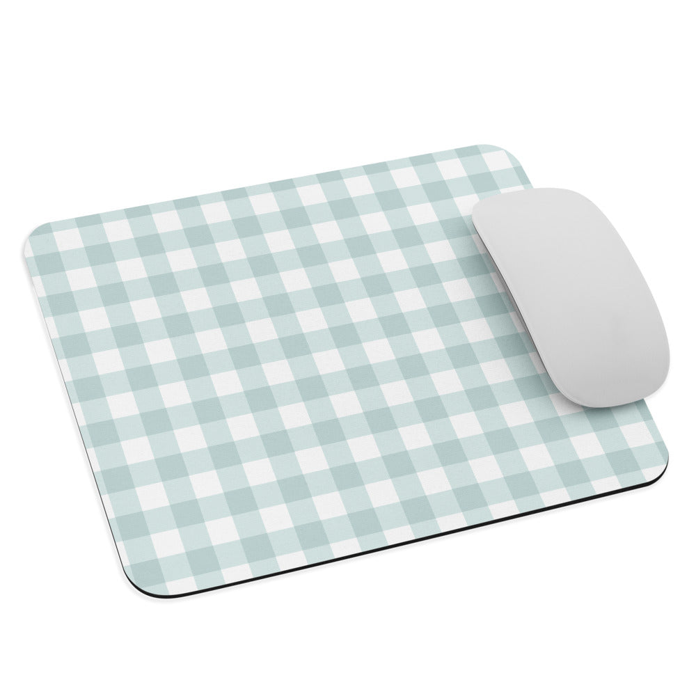 Blue Gingham Gaming mouse pad